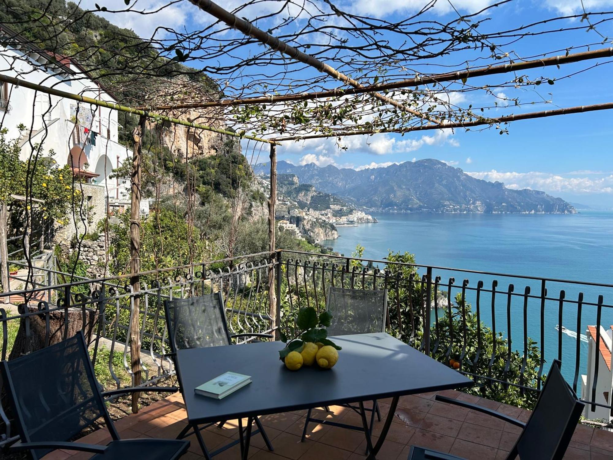 Amalfi 51 Con Vista Mare, Giardino E Terrazze Villa Conca dei Marini Bagian luar foto