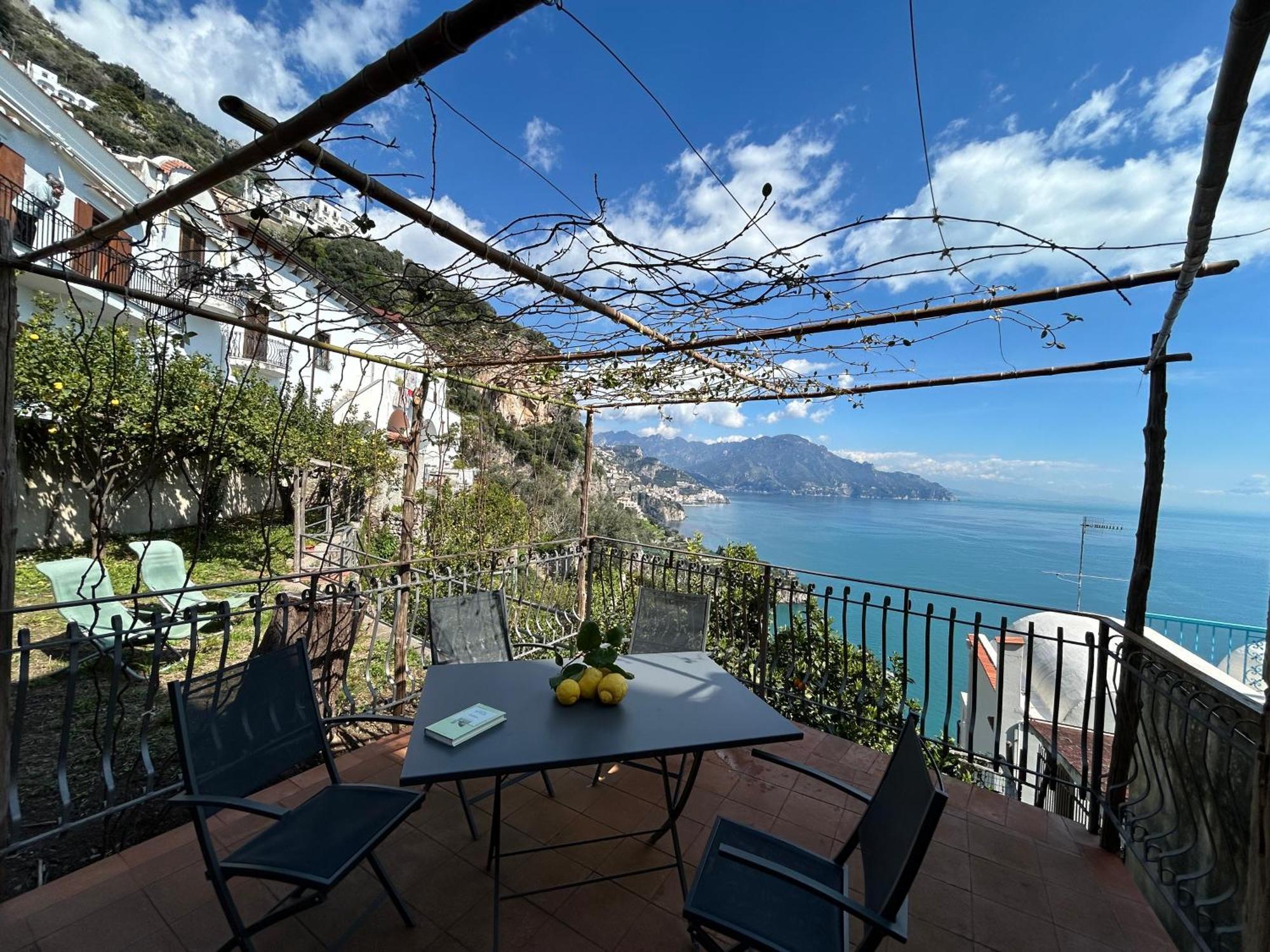 Amalfi 51 Con Vista Mare, Giardino E Terrazze Villa Conca dei Marini Bagian luar foto